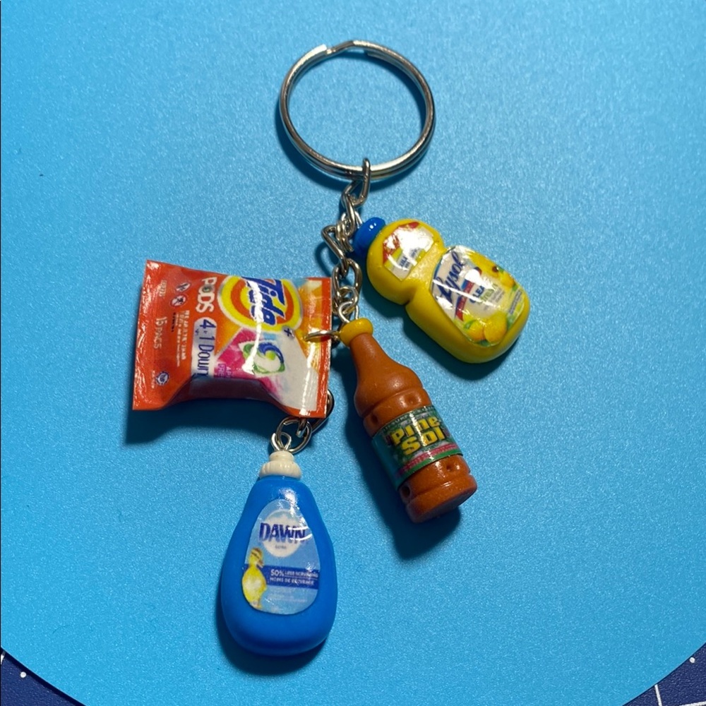 Colorful Miniature Detergent Keychain